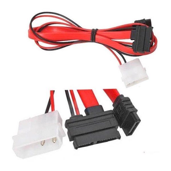 Works Works 22-100-30 6-Pin & 7-Pin Cable Adapter; Molex 4-Pin Power; 24.5 & 13.75 in. Long 22-100-30